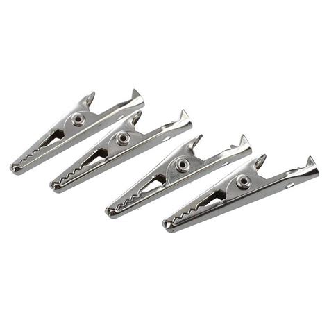 crocodile clamp|50 Pcs Silver Tone Metal Alligator Clip Crocodile Clamps.